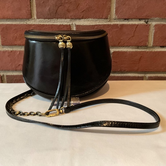 HOBO Foster Black Leather Convertible Crossbody Bag NWOT - Picture 14 of 14